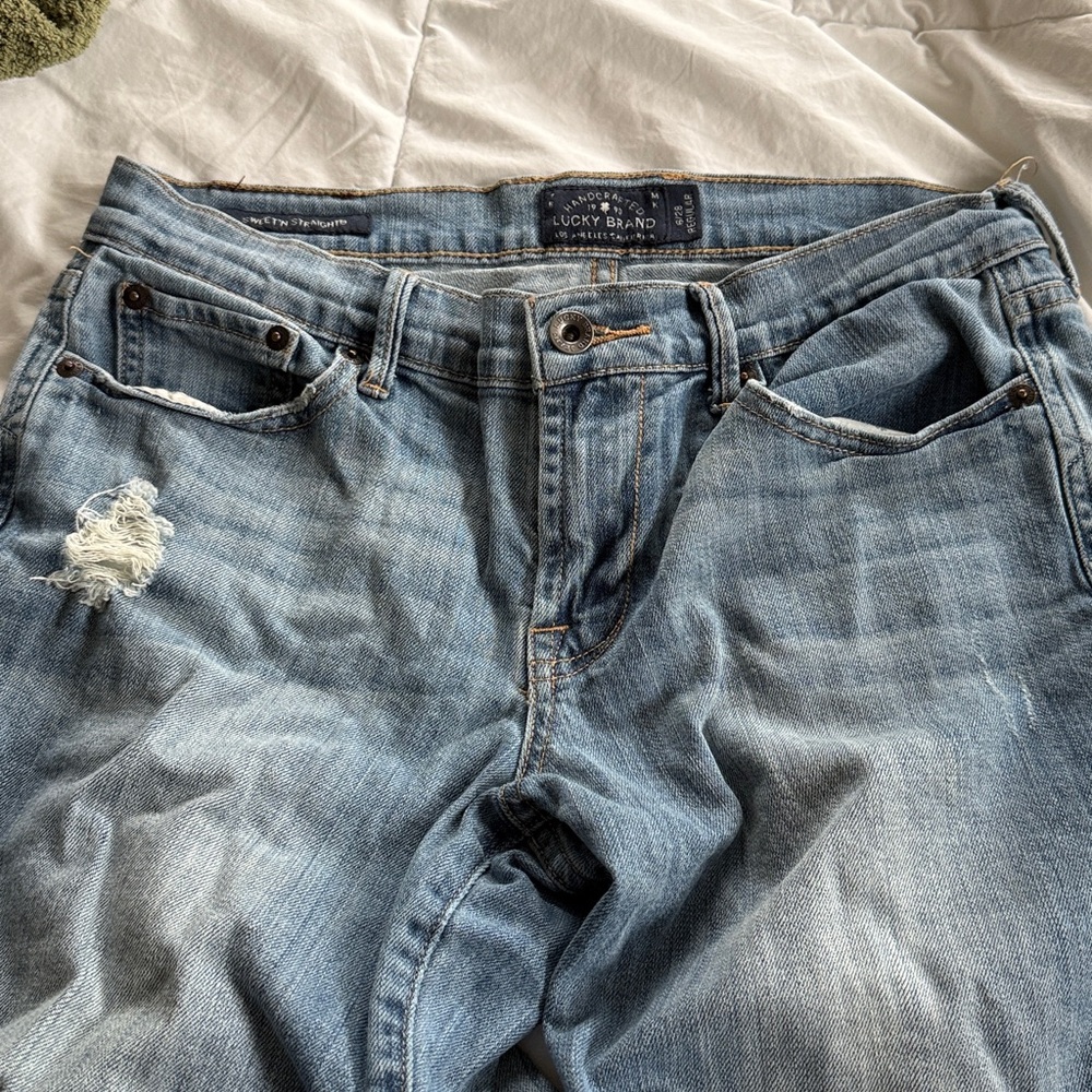 Lucky Distressed Blue Women's Jeans 6 regular